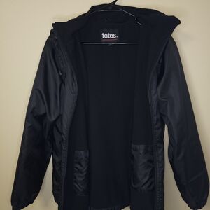 Totes Black Hooded Outerwear